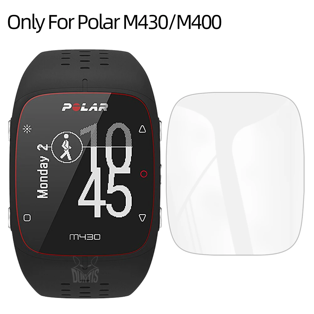 ل Polar M400 / M430 9H تخفيف من الزجاج الكامل غطاء واقي للشاشة ل Polar M430 طبقة حماية فائقة واضحة مقاومة للخدش