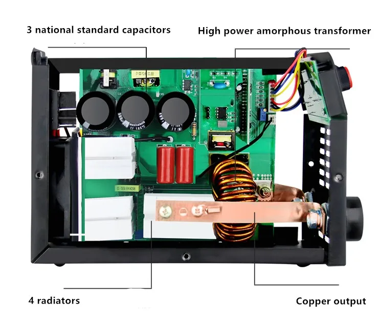 250 enhanced double knob household arc welding machine 220v 3.2 / 4.0 small copper DC welding machine