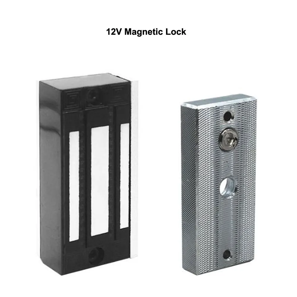 

Electromagnetic Magnetic Lock DC12V 60Kg/100Lbs Holding Force Used For Frameless Glass Door Cabinet Wooden Door