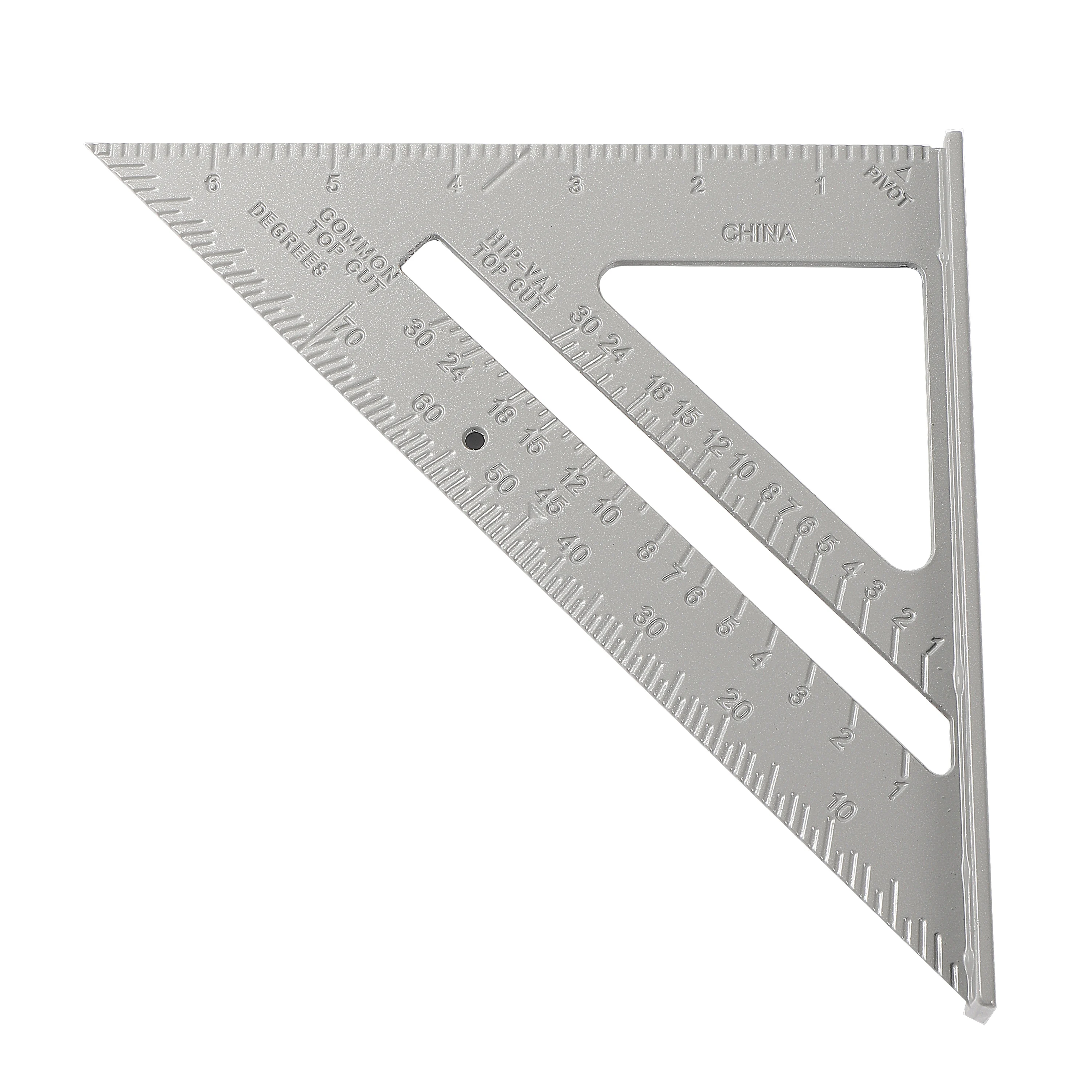 Triangle Rule 90° Thickening Angle Rule Aluminum Alloy Carpenter Measurement Square Ruler For Building Framing Tools Gauges 1 Pc