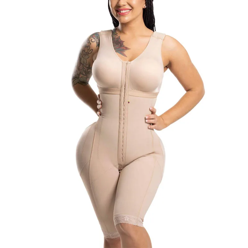 Post-Surgery Faja With Bra Breast Augmentation Support Seamless Invisible Undergarment Slimming Waist Trainer Body Shaper