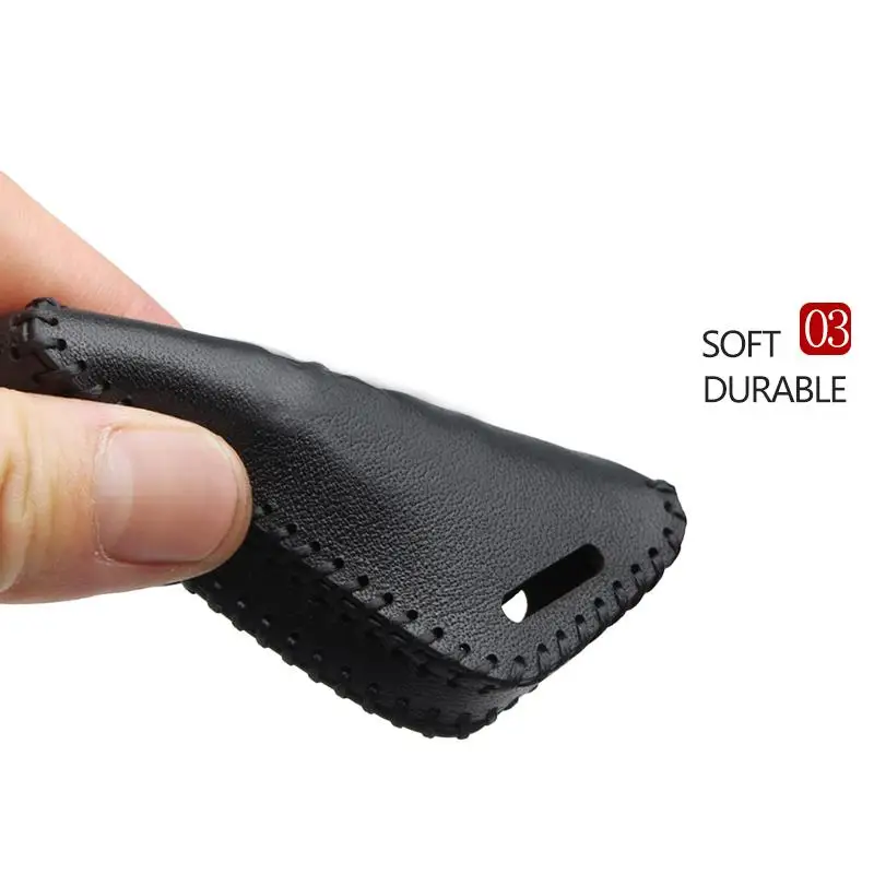 KUKAKEY Genuine Leather Car Key Case Cover Car Styling For Skoda Octavia A5 A7 Rapid Yeti Fabia Superb Kodiaq Key Bag Holder