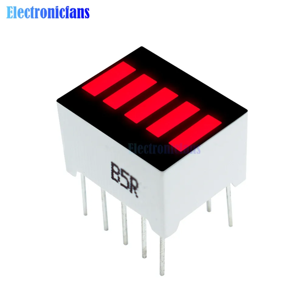 10-Segment-LED-Leistenanzeige, 5-Segment-Rot-LED, 4-Farben-LED-Batteriekapazitätsmodul - Rot, Gelb, Grün, Blau für Elektronik – Detail 6
