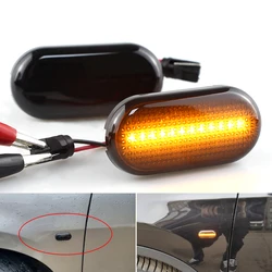 2Pcs LED Side Marker Lights 12V Flowing Turn Signal Light Side Repeater Panel Lamp for Nissan for Qashqai J10 for Micra C
