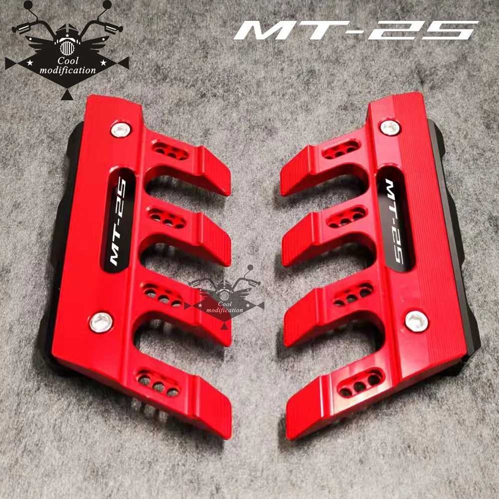 

With Logo For Yamaha MT25 MT-25 Motorcycle Accessories CNC Aluminum Front Mudguard Anti-Drop Slider Protector Cover