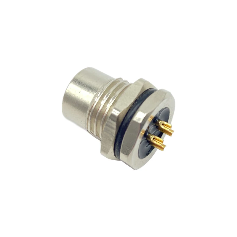 M12 Plugs and Sockets Connector Front Nut 45Pins 8contacts IP67 Female Male Coax Cable High Voltage  Technology  Eletrical Car