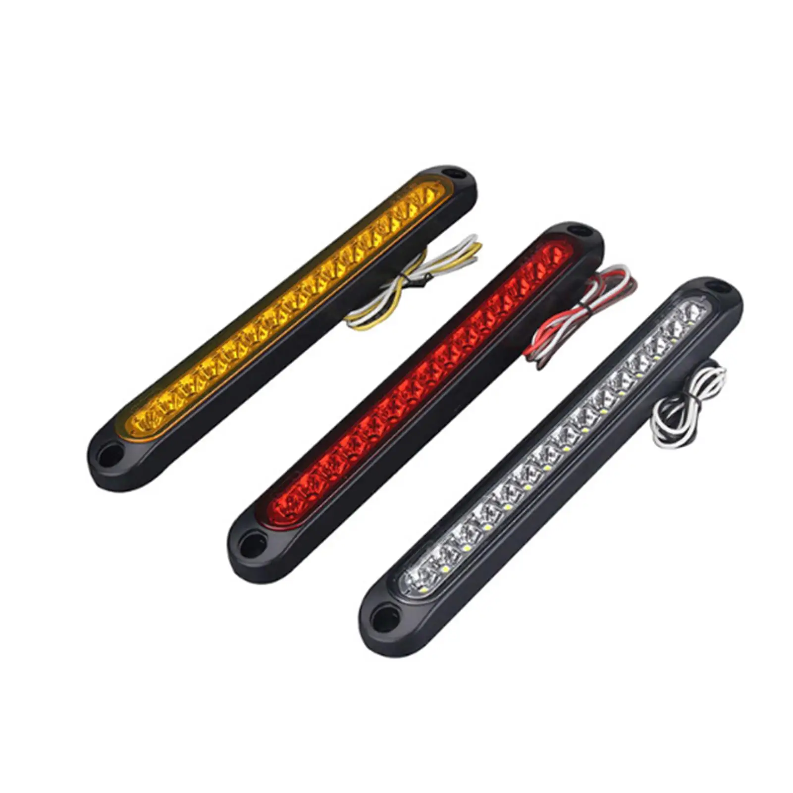 10-30V 15 LED Waterproof Trailer Truck Turn Signal Lamp Bar Tail Light Strip Car Decorative Lamp