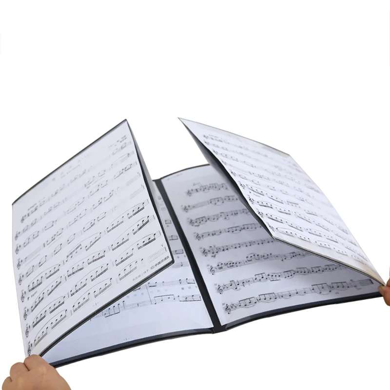 Flexible 40 Pages Piano Music Score Folder Smooth Expanded A4 Sheet Bag Stave Storage Holder Keyboard Instruments Accessories