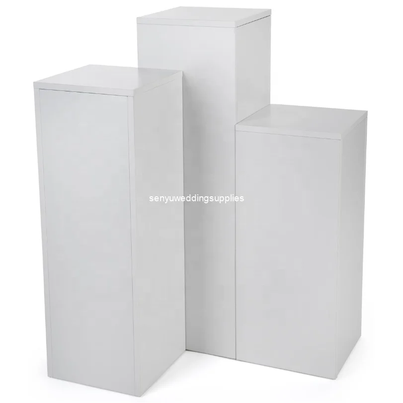 

3pcs/set )Custom High Quality Square Acrylic Plinths For Event Decoration senyu1743