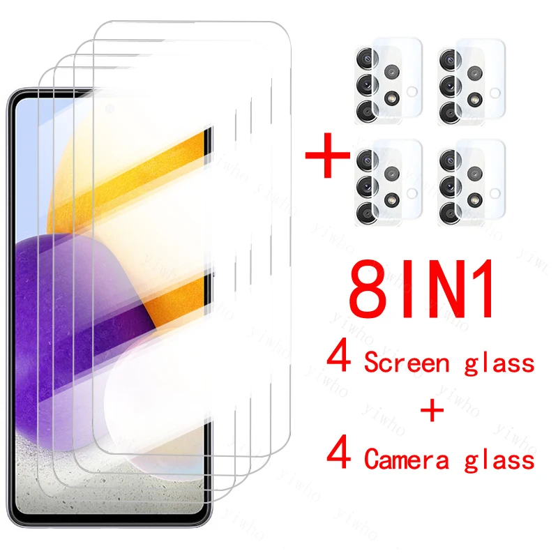 Tempered Glass for Samsung Galaxy A72 A32 A52 A51 A71 A21S Screen Protectors for Samsung S21 Plus A50 A70 M51 M31 Camera Glass