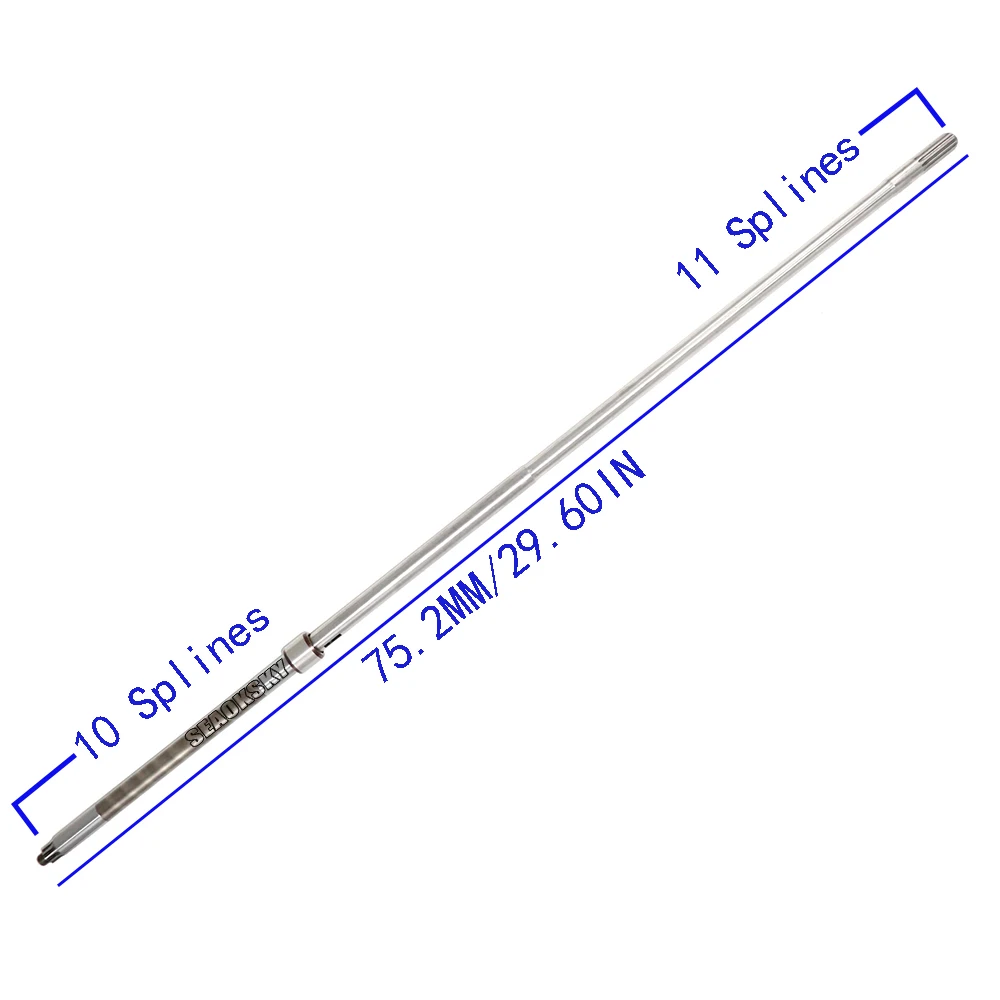 63V-45510-10 Driver Shaft Long shaft (L) for Yamaha Outboard Motor 2/4 Stroke 15HP 9.9HP 13.5HP 63V-45510-11 63V-45510-10