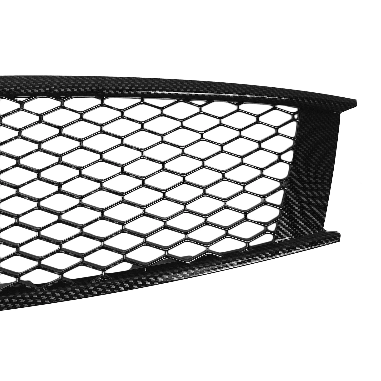 Front Grille For Infiniti G G37 Nissan Coupe 2 Door 2008-2013 Honeycomb Grill Carbon Fiber Look/Black Car Upper Bumper Hood Mesh