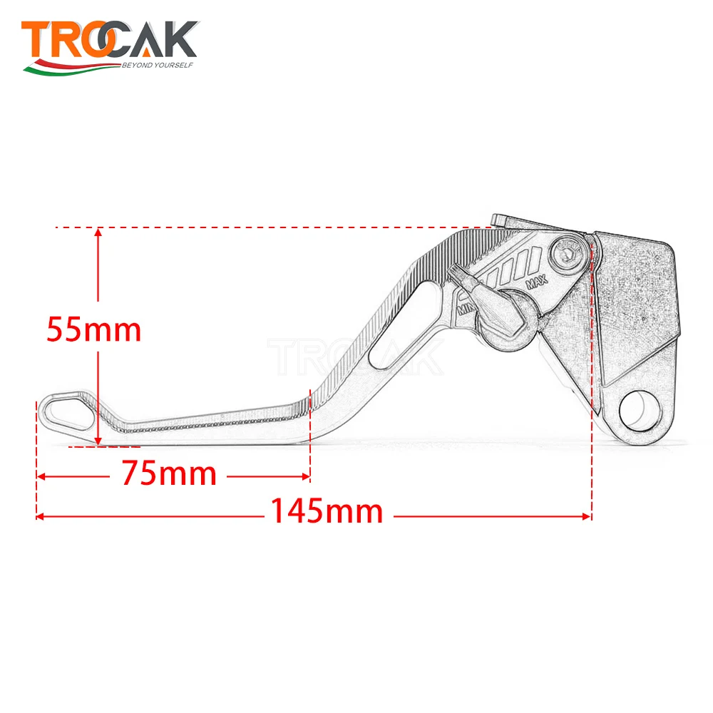 2022 NEW For Ducati Monster 696 695 796 400 620 M 600 M 900 M 620 Motorcycle CNC Adjustable short brake clutch levers