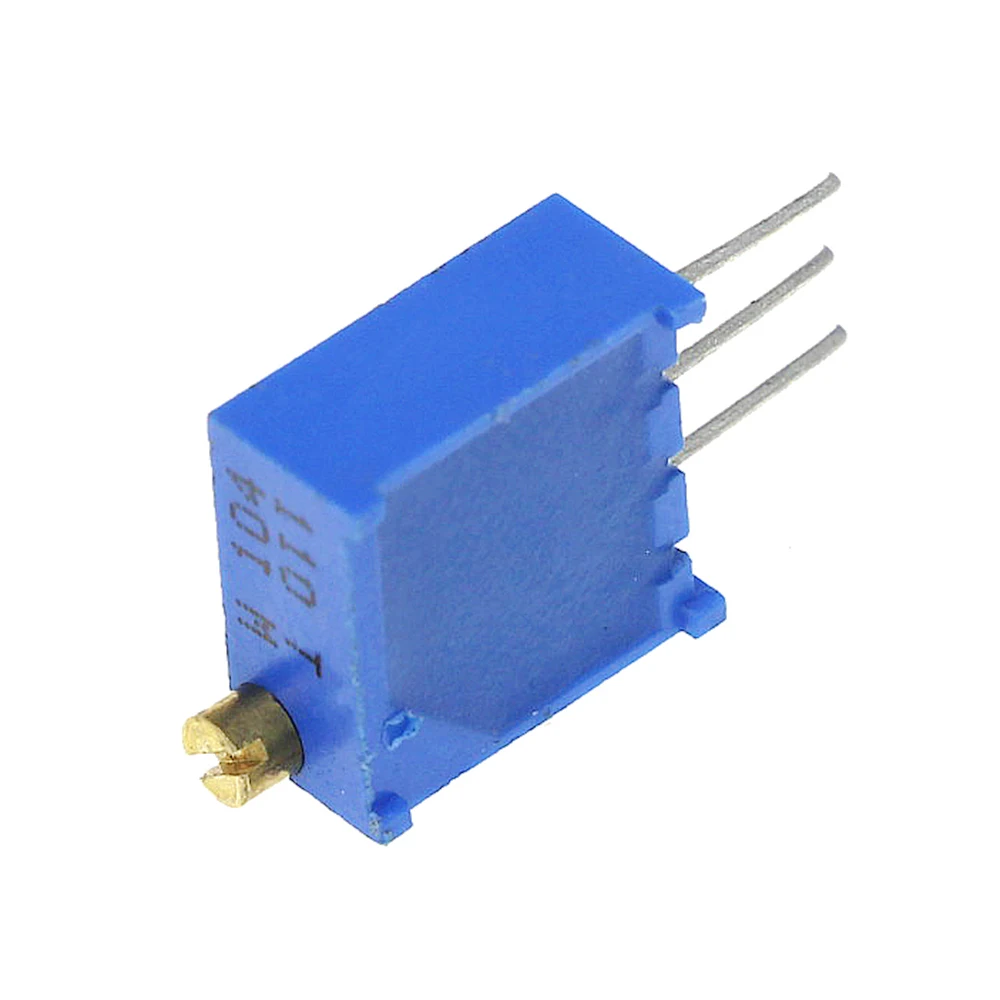 50PCS 3296W Multiturn Trimmer Potentiometer Kit High Precision 3296 Variable Resistor 500R 1K 2K 5K 10K 20K 50K 100K 200K 1M