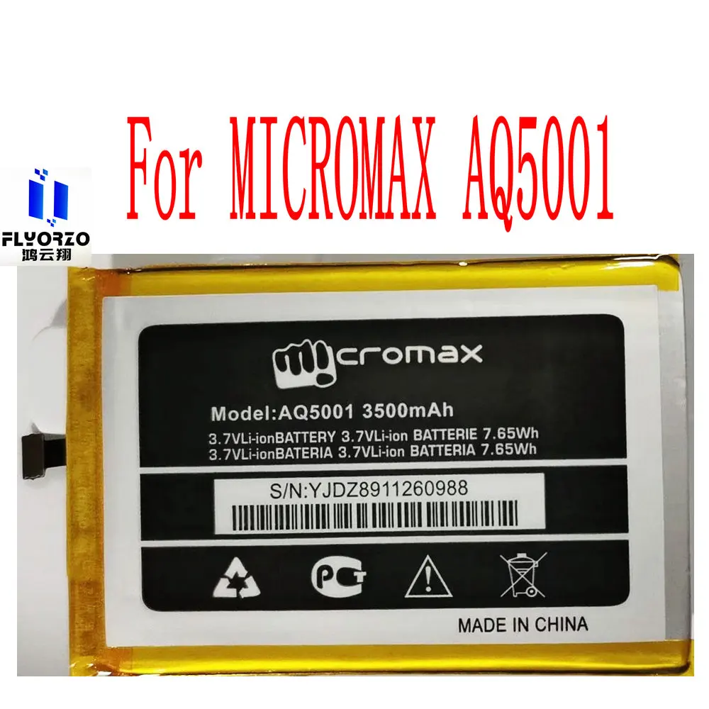 

Совершенно новый аккумулятор 3500mAh AQ5001 для мобильного телефона MICROMAX AQ5001