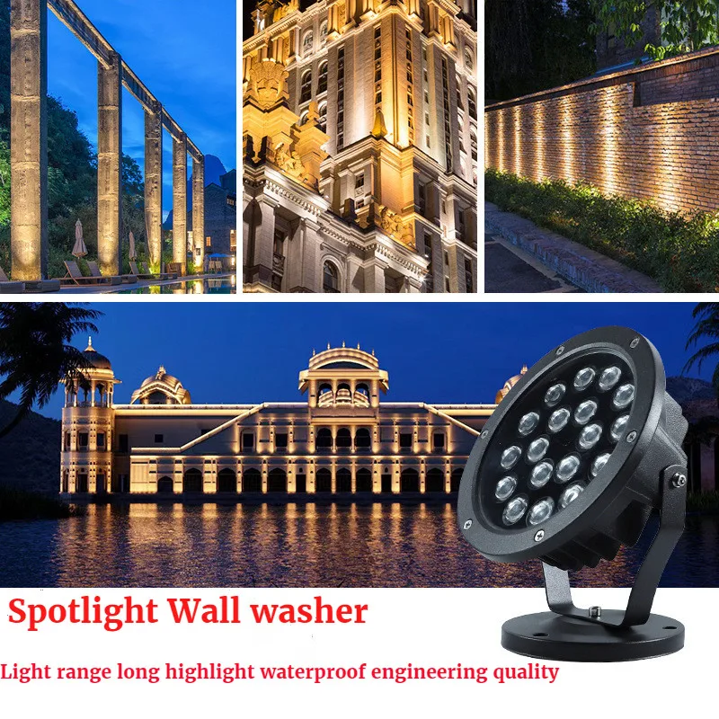 Landscape Lights Patio Garden Light Decoration Led Warm Light Wall Washer Light Rgbw Landscape Lighting Flood Light Path Lights