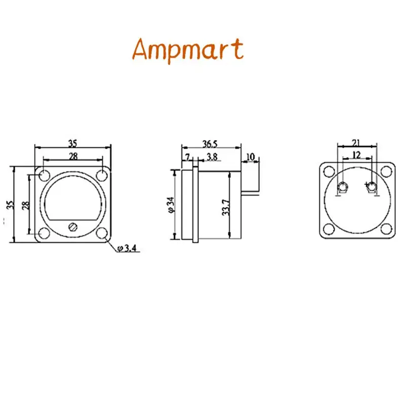 Ampmart SD-39 500VU Typ 39 Level Meter Dezibel 500VU Anzeige Nadel Kopf 1 stücke – Detail 1