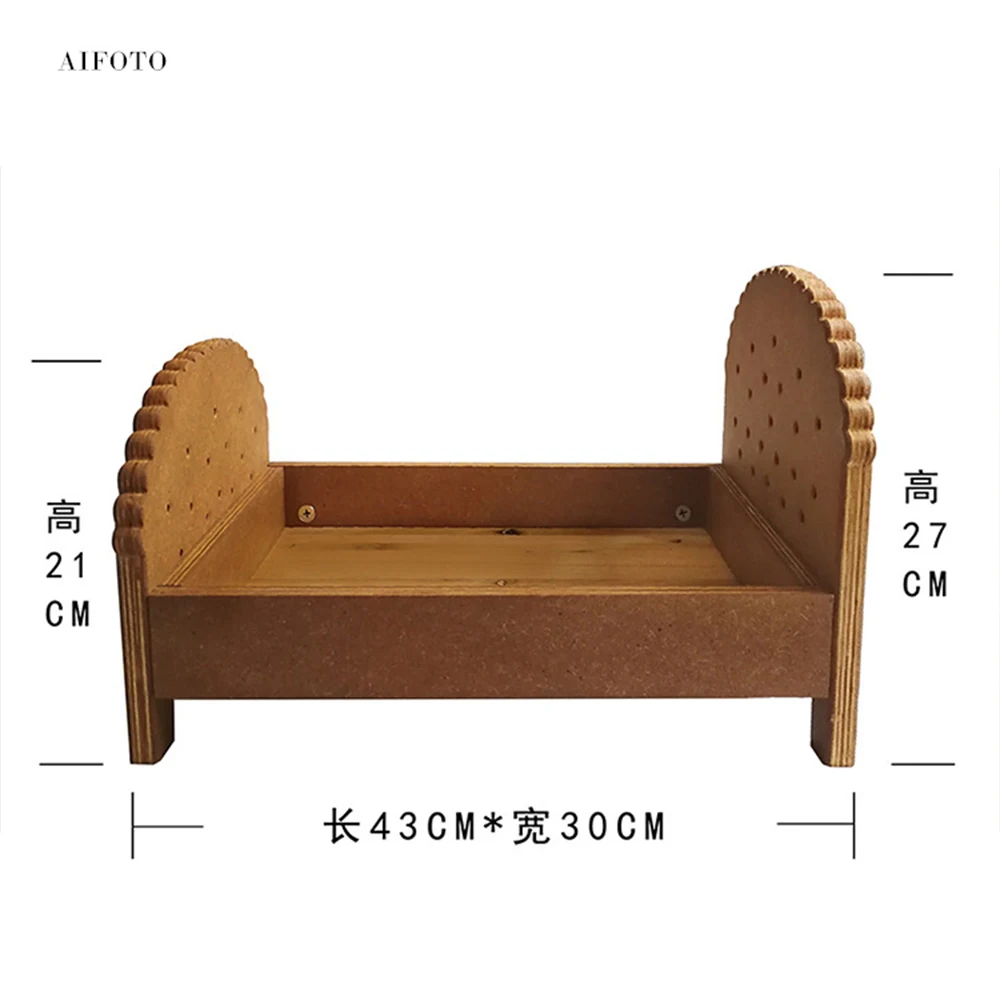 Newborn Photography Props Cute Cookie Shape Theme for Baby Photographing Small Bed Coffee Table Photo Shoot  Prop Accessories