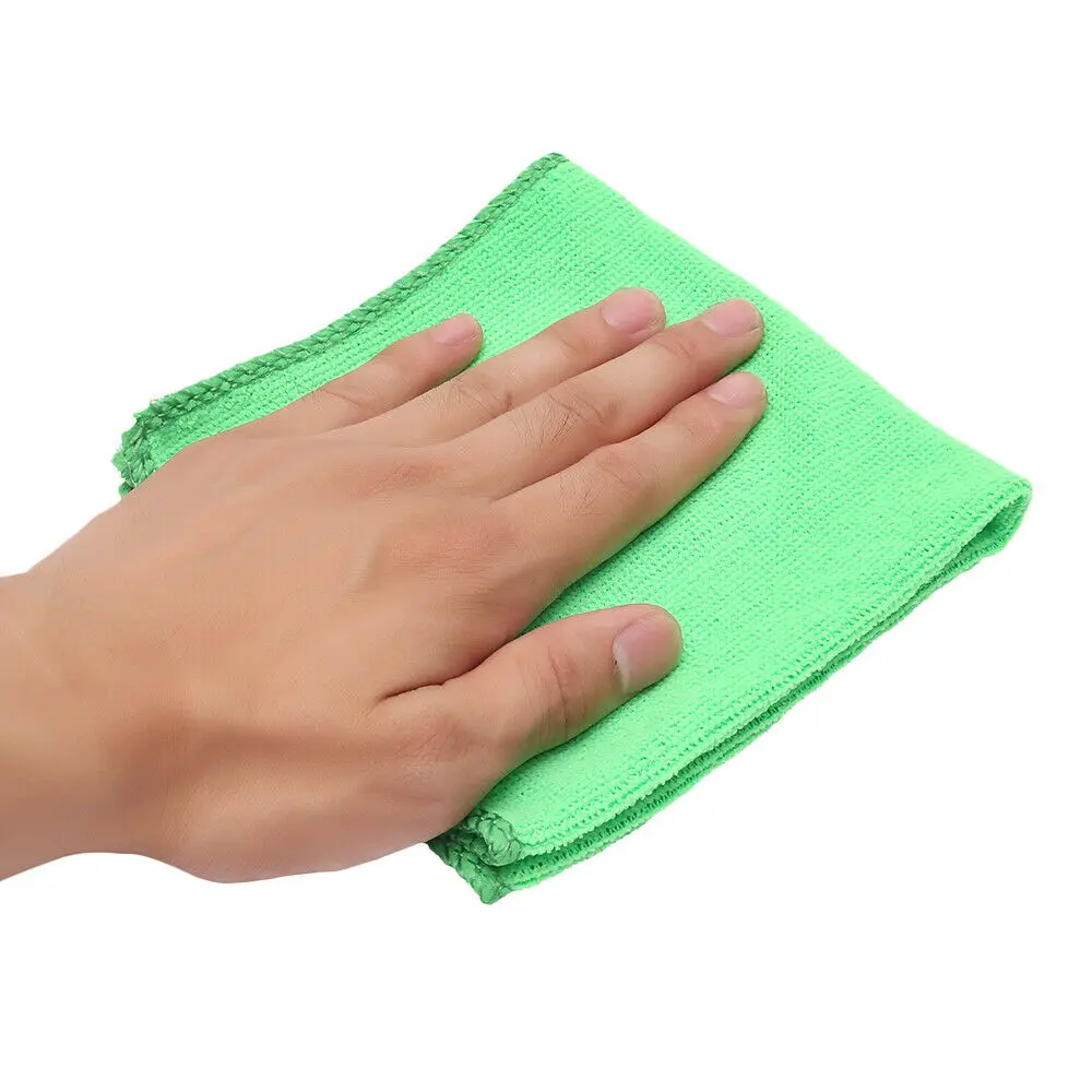 50pcs Microfiber Cleaning Cloth Towel No-scratch Rag Car Polishing Detailing Car Washing Cleaning Towels