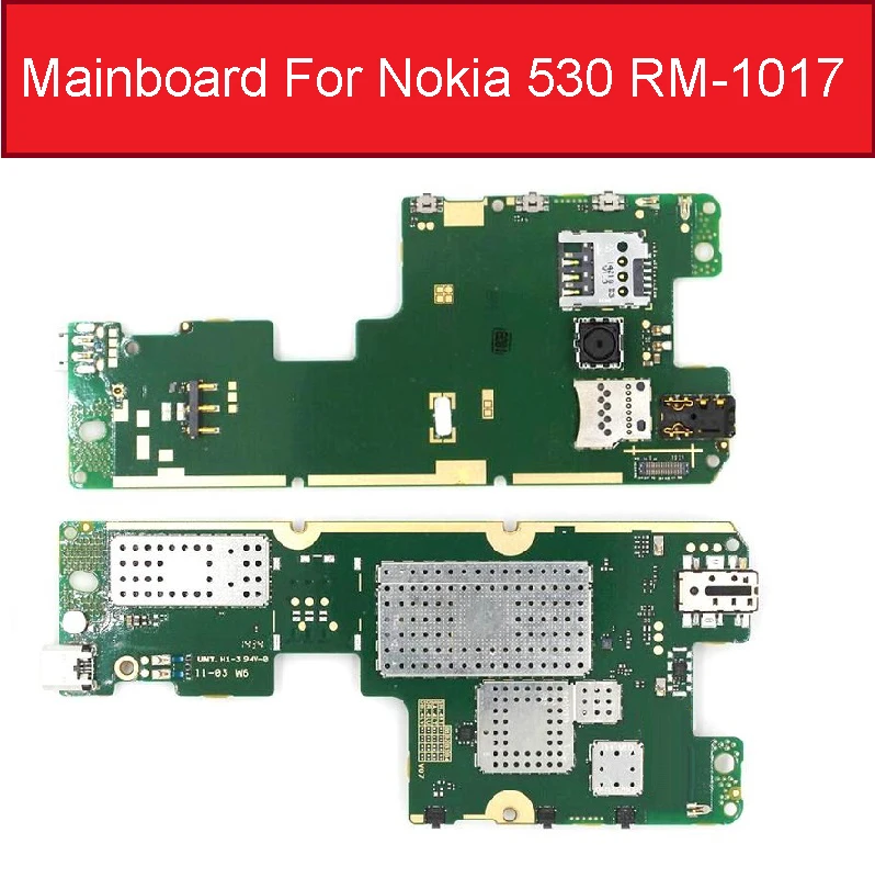 

Unlocked Mainboard Motherboard Flex Circuits Cable FPC For Nokia 530 RM-1017 Mainboard With One SIM Card Flex Cable Repair Parts