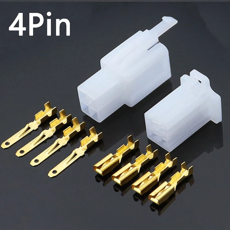 10set/lot 2.8mm 2/3/4/6/9 pin Automotive 2.8 Electrical wire Connector Male Female cable terminal plug Kits Motorcycle ebike car