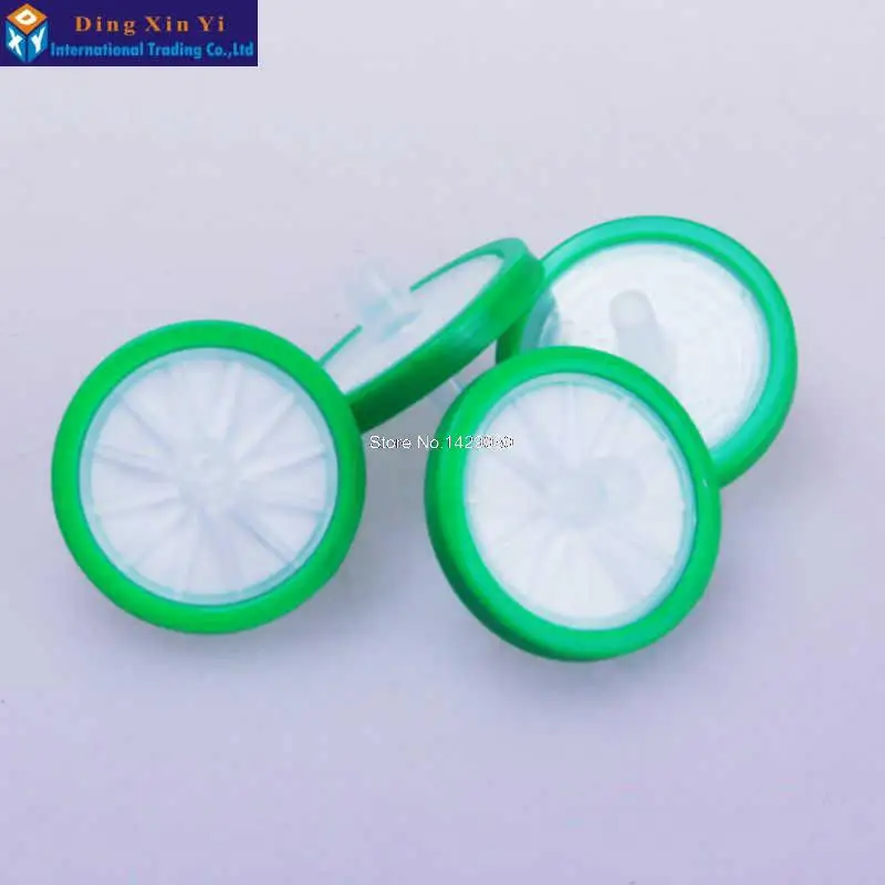 100pcs/lot Dia 25mm 20um PP Syringe Filter Disposable Polypropylene Hydrophobic Membrane Lab Needle Filter Pre-filtration