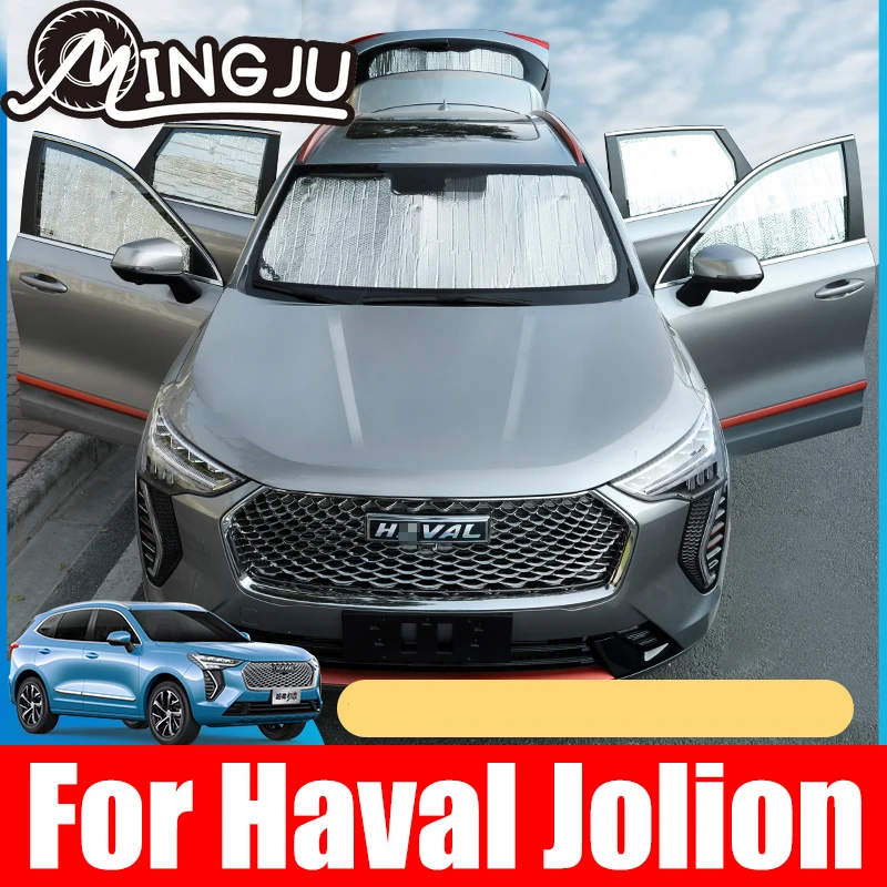 

For Haval Jolion 2021 Reflective Car Windshield Window Sun Shade Visor Shield Cover Suction Cup Car Sunshield Sunscreen Curtain