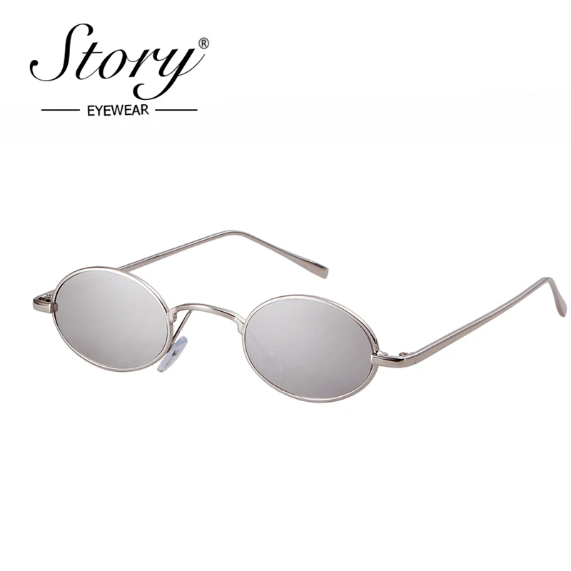 

STORY 2018 New Fashion Gothic Steampunk Small Round Sunglasses Brand Design Vintage Retro Sun Glasses Oculos De Sol Feminino