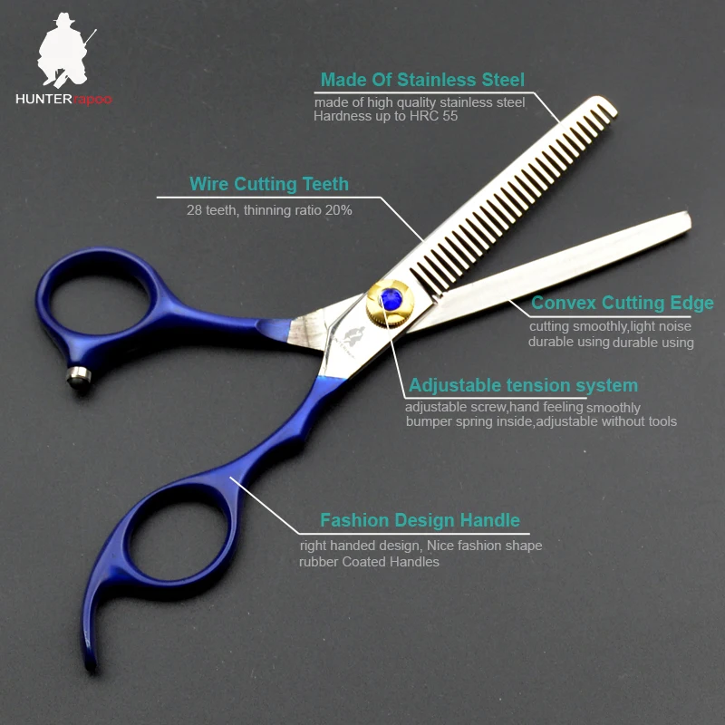 Taglio dei capelli Forbici Assottigliamento Cesoie Del Barbiere Kit In Acciaio Inox 6 Pollici 5.5 Per Ottenere Attrezzi Strigliatura E Tolettatura 30% di Sconto