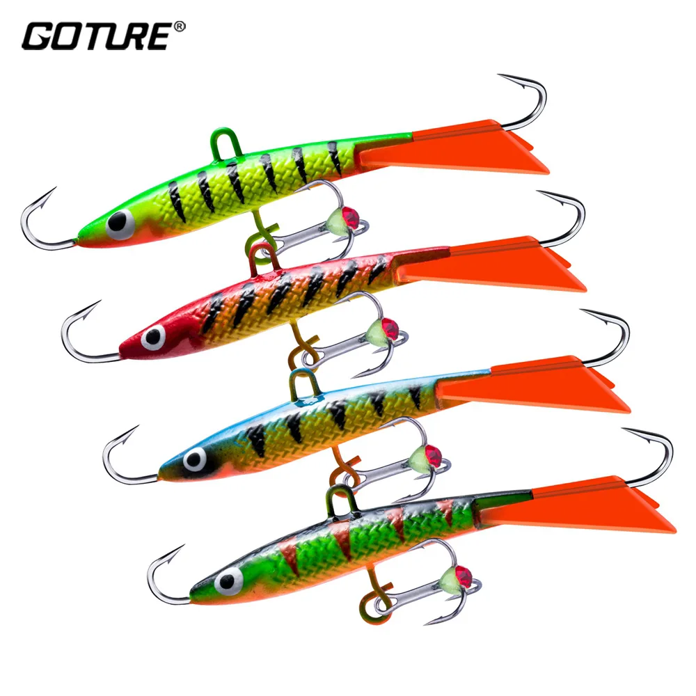 

Goture Winter Ice Fishing Lure Balancer 3-4-5Pcs 7.0cm 15.7g for Winter Balancer Fishing Tackle Jigging artificial Bait Wobbler