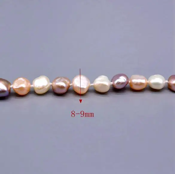 New Arrival Favorite Pearl Jewelry White Pink Lavender Baroque Genuine Freshwater Pearl 120cm Long Birthday Party Lady Gift