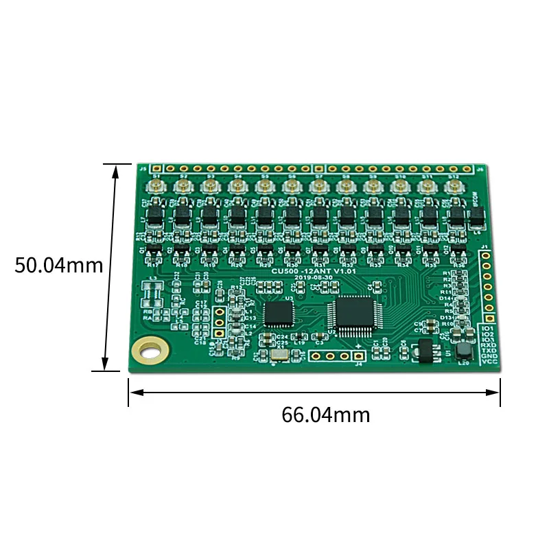 12-channel Antenna Card Reader Module /IPEX Interface ISO15693 Reader Module /CU500-12ANT-ICODE