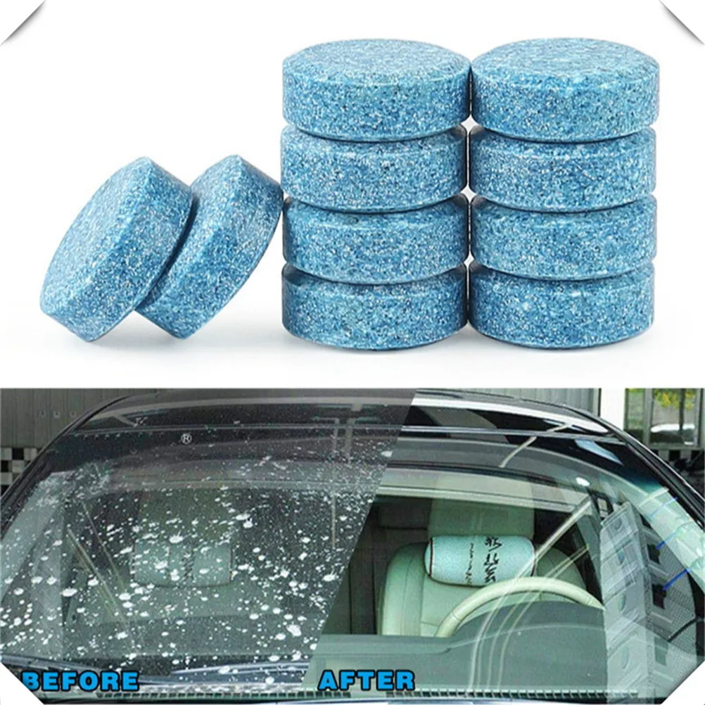 

10x Car wiper tablet Window Glass Cleaning Cleaner Accessories for Mercedes Benz W210 W124 AMG W202 S500 IAA C450 C350 A45