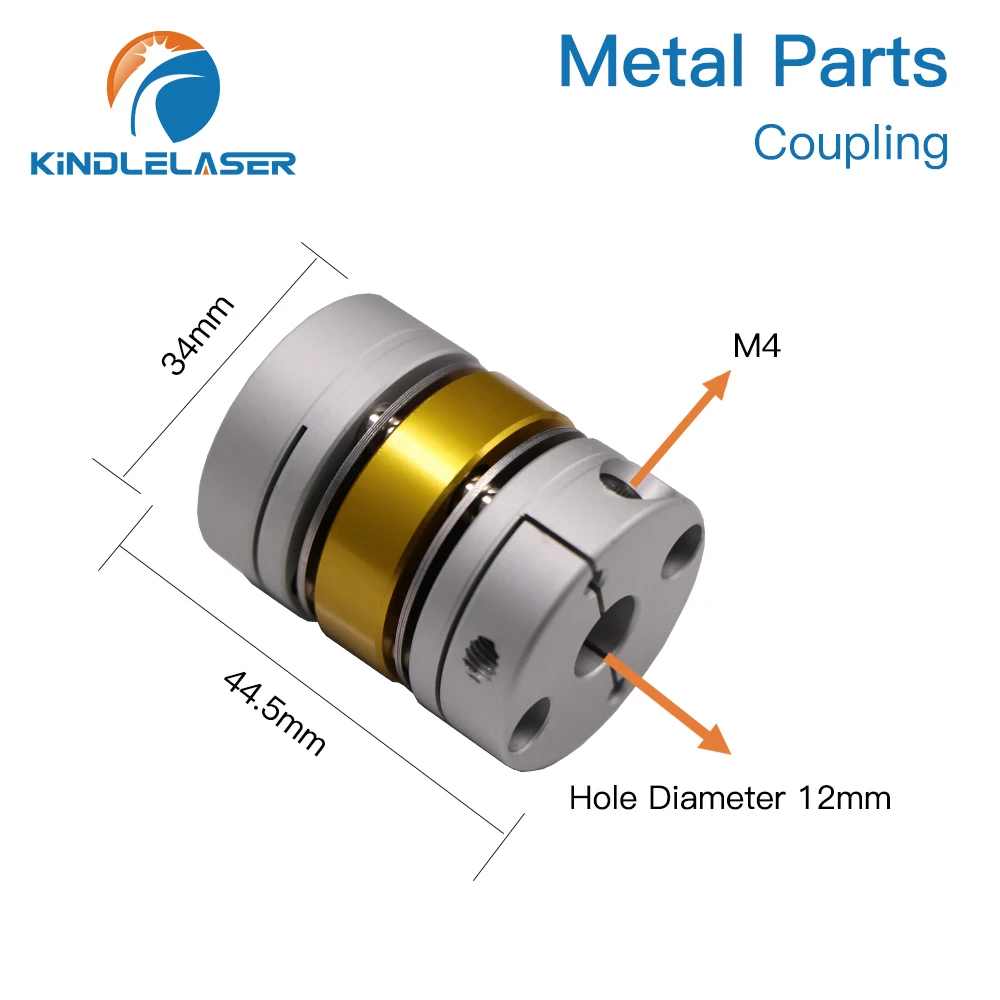 Parti metalliche Laser CO2 KINDLELASER accoppiamento componenti meccanici 10/12mm per tagliatrice per incisione Laser CO2 fai da te