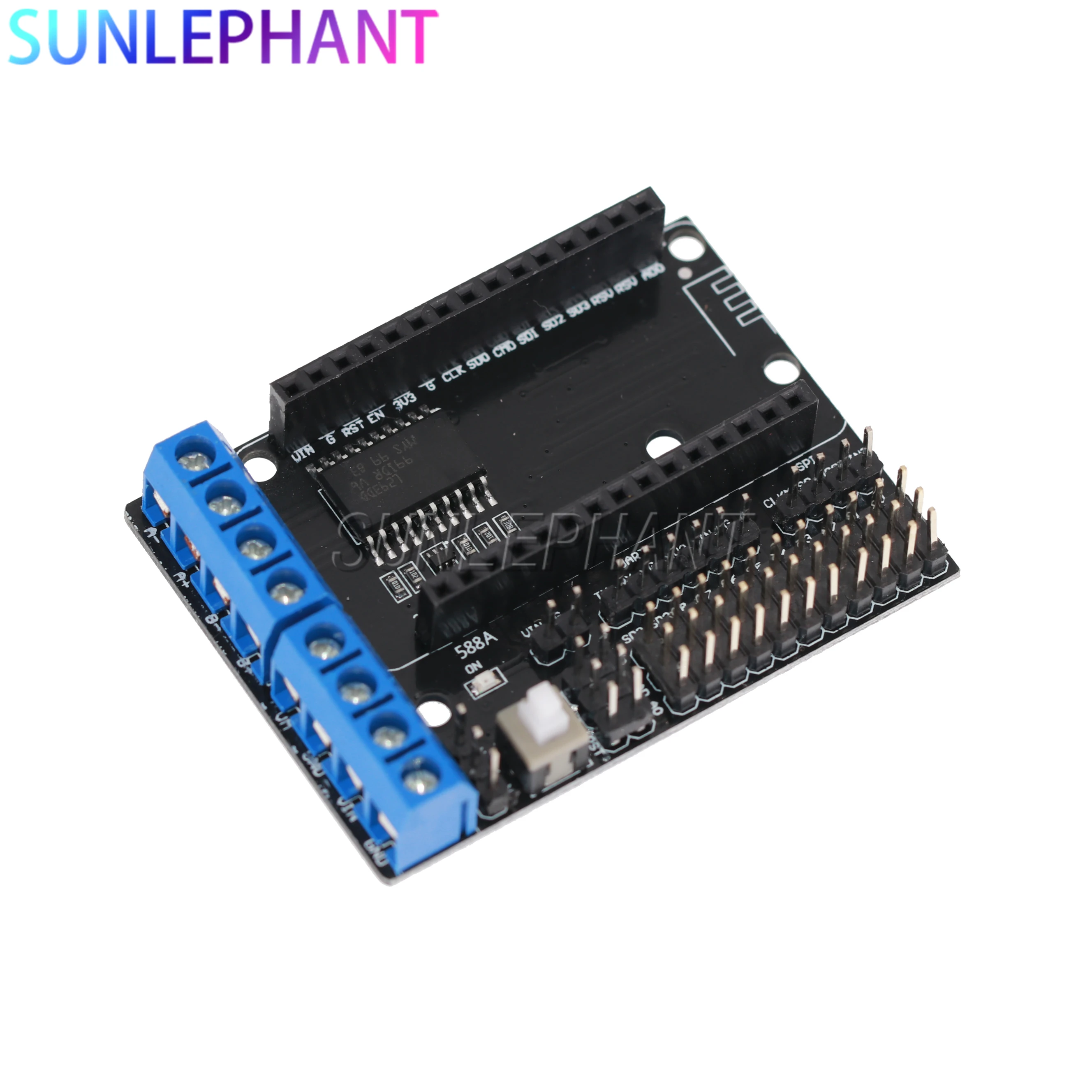 NodeMCU Placa protectora de Motor L293D para ESP-12E de ESP8266 esp 12E diy rc juguete wifi rc control remoto de coche inteligente