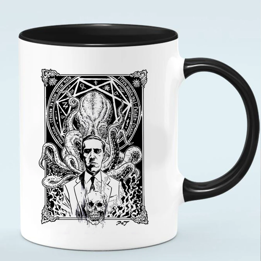 Dark Myth Cthulhu Lovecraft Boy Friend Gift 350ml Ceramic Changed Color Milk Tea Coffee Mug Cup