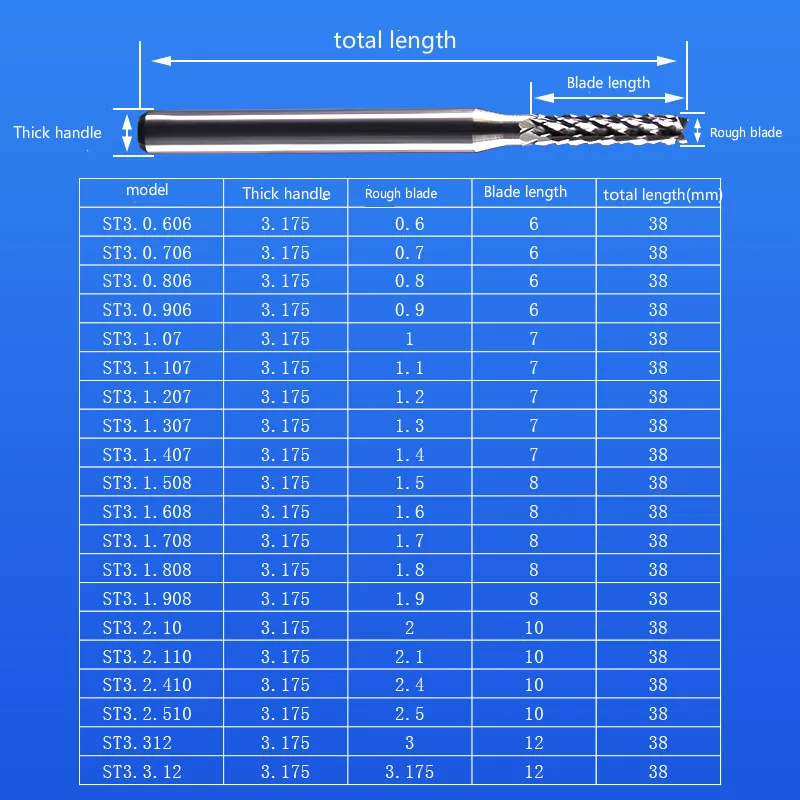 수입 된 텅스텐 강철 합금 PCB mi lling 절단기 회로판 회로판 조각 칼 공 칼 옥수수 mi lling 절단기 끝 mi