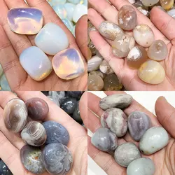 1 pz irregolare lucido burattato pietra serbatoio di pesce giardino acquario quarzo naturale cristallo Reiki guarigione Chakra decorazioni per la casa minerale