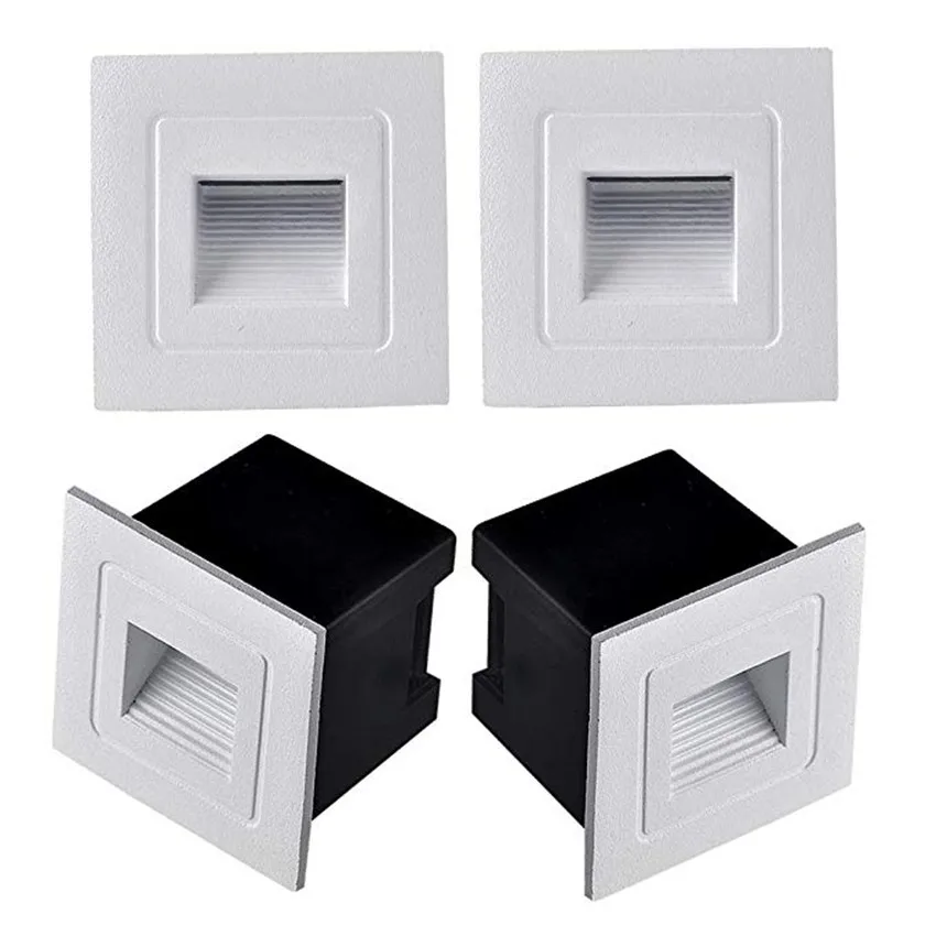 Imagem -05 - Impermeável Downward Footlight Led Stair Light Step Light Embutido na Parede Escada Interior e Exterior 1w 85265v