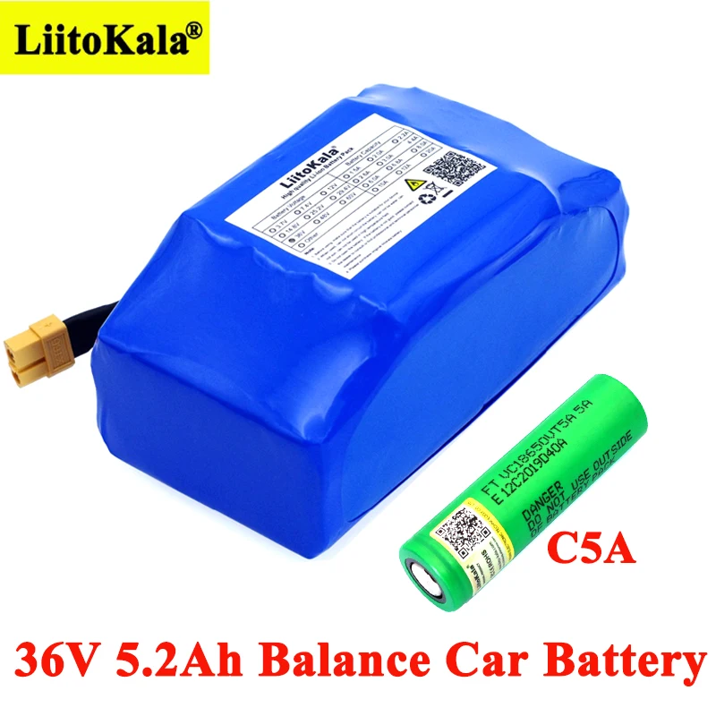 

Liitokala 36 В 18650 Ач VTC5A 2-колесный электрический скутер, самобалансирующийся литиевый аккумулятор для самобалансирующегося скутера