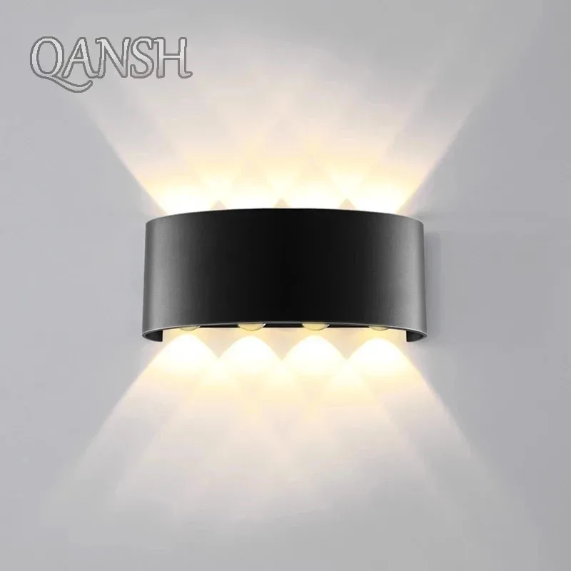 

LED Wall Light Aluminum RGB Outdoor Waterproof Garden Fence Indoor Fashion Wall Lamp For Bedroom Bedside Living Room Stairs