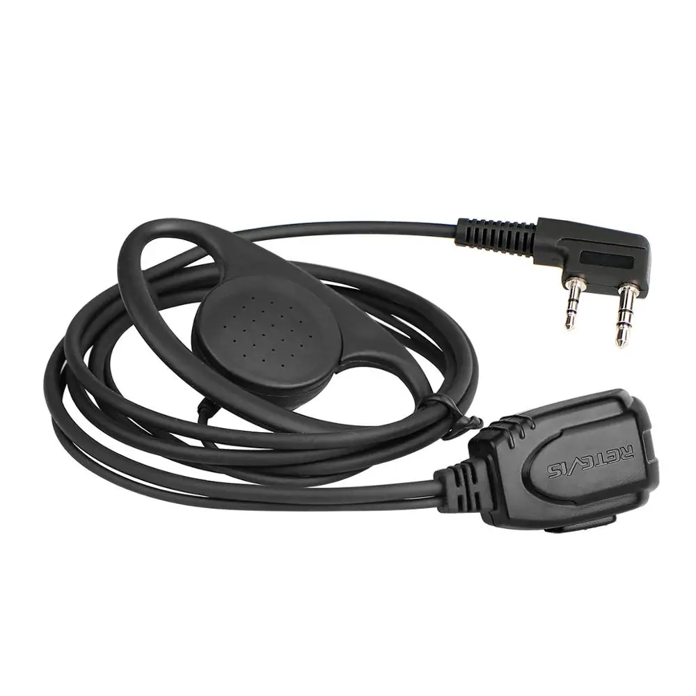 D-type Earhook Earpiece Headset Walkie Talkie Headphone For Kenwood Baofeng UV-5R UV5R UV-82 888S Quansheng UV K5 RETEVIS H777