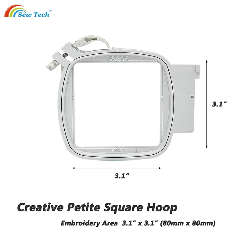 Sew Tech-Square Embroidery Hoop for Pfaff, Creative 2.0 4.0 Vision, Husqvarna Viking Designer,Sewing Machine Frame