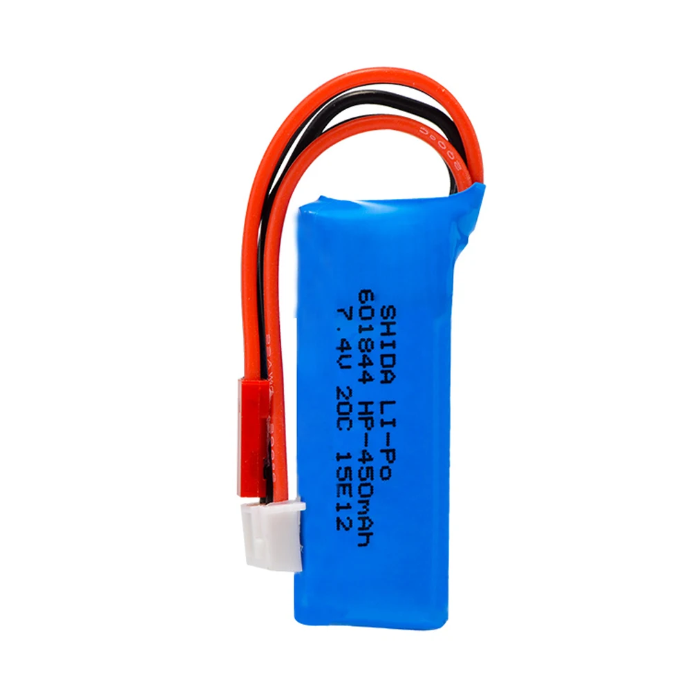 2 / 4 / 6 pz 7.4V 450mAh 20C Lipo batteria 2S per WLtoys K969 K989 K999 P929 P939 RC auto Rc Drone