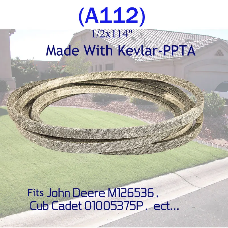 Made With Kevlar Mower Belt M126536 M124895 Dry Cloth AC24118 954-04137A Hot Selling High Temperature Resistance