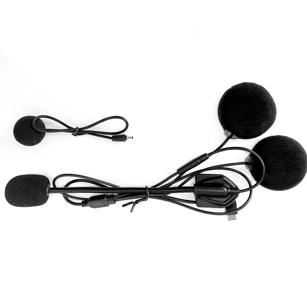 Maxto M2 M3 M3S Headphone Microphone 2 in1 Earphone Accessories Suit for Motorcycle Full/Half Face Integral Open Helmet Intercom