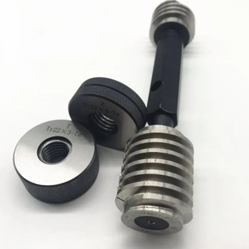 Imagem -03 - Calibre Trapezoidal Tr10 12 14 16 18 20x2x3x4 7h 8h 8e 7e Spline Parafuso tr Simples Plug o Anel Calibre go Nogo Gages