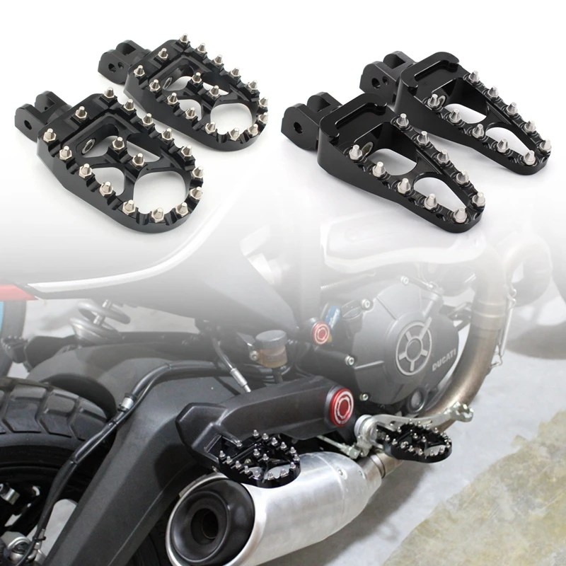 Motorcycle Sport Bike Non-slip Front after Footpeg Footrest Pedal Foot Peg Rest For Ducati Scrambler 800 400 1100 2013-2024