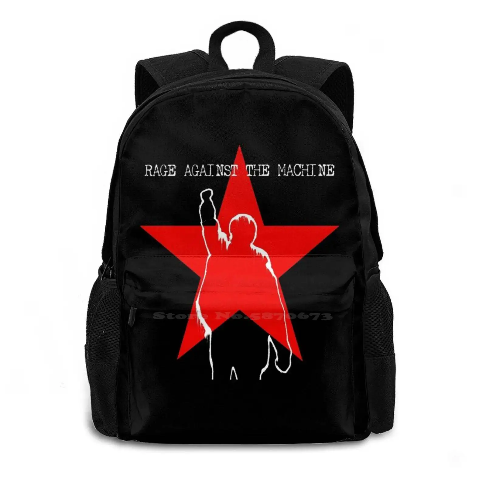 With The Suicide Girl Rucksack Knapsack Storage Bag Backpack Rage Against The Machine Zack Zack De La Rocha Tom Morello Brad