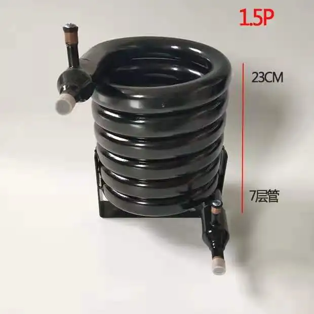 Ice machine water cooling tube snake condenser heat exchanger ice pellet machine water cooling tube 0.75,1,1.5P,2P,3P,5P